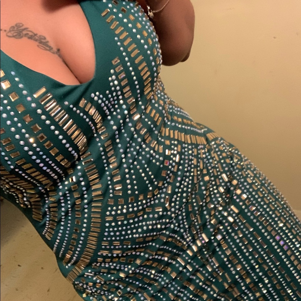 Green Midi Custom Made Dress